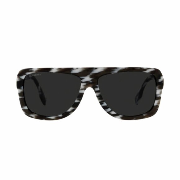 Burberry Joan Black and White Frame Dark Lens Sunglasses OBE4362 - Picture 1 of 8